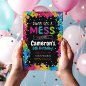 Uitnodiging van de partij van de verf, Art Birthda