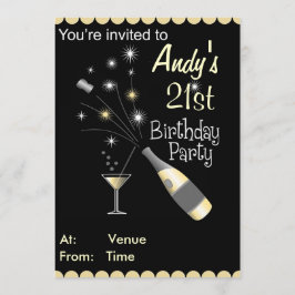 Uitnodiging van de Partij van de verjaardag - om h