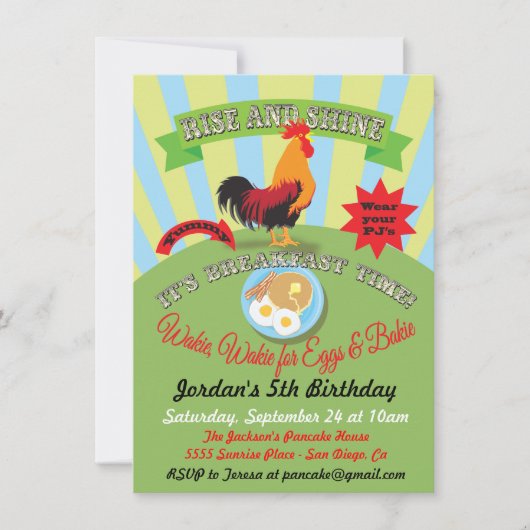 Uitnodiging van de Partij van de Verkomst van de R (Voorkant)