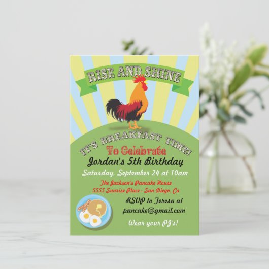 Uitnodiging van de Partij van de Verkomst van de R (Staand voorkant)