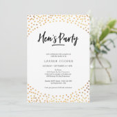 Uitnodiging van de partij van Hen | Goudvlekken (Staand voorkant)