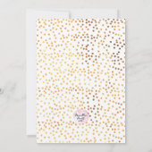 Uitnodiging van de partij van Hen | Goudvlekken (Achterkant)