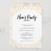 Uitnodiging van de partij van Hen | Goudvlekken (Voorkant / Achterkant)