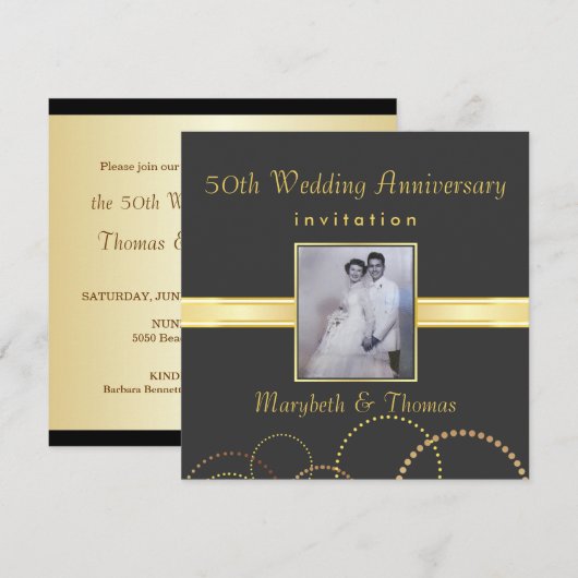 Uitnodiging van de Partij van het 50e Jubileum - F (Voorkant / Achterkant)