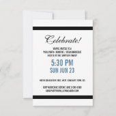 Uitnodiging van de Partij van het afstudeerder met (Achterkant)