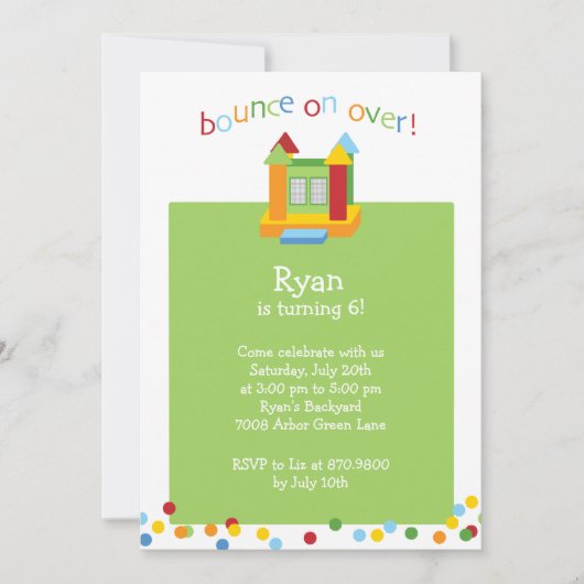 Uitnodiging van de Partij van het Huis van de Boun (Voorkant)