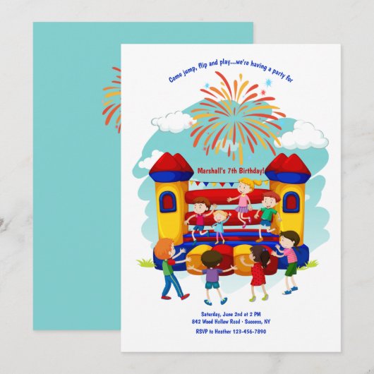 Uitnodiging van de Partij van het Huis van de Boun (Voorkant / Achterkant)