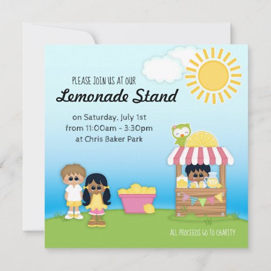 Uitnodiging van de Partij van het Kind van de Trib (Achterkant)