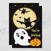 Uitnodiging van de partij van het Kind van toegest (Voorkant / Achterkant)