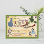 Uitnodiging van de partij van het schoppen - Toven (Staand voorkant)