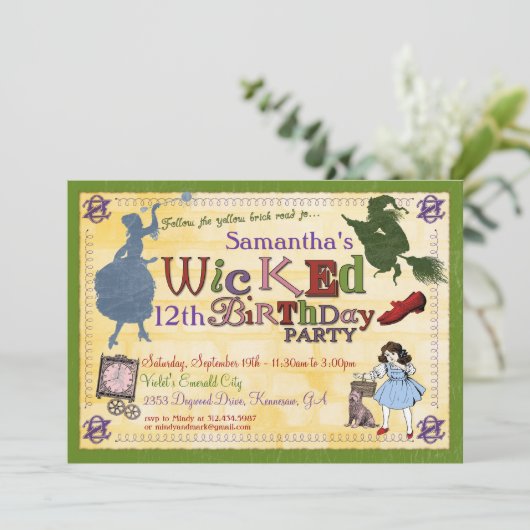 Uitnodiging van de partij van het schoppen - Toven (Staand voorkant)