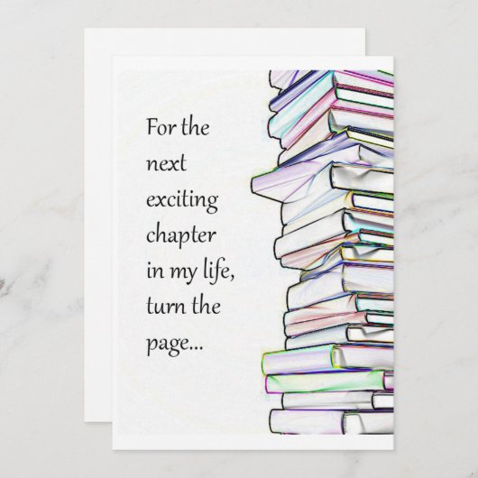 Uitnodiging van de Partij van het volgende Hoofdst (Voorkant / Achterkant)