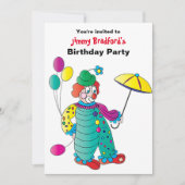 Uitnodiging van de partij van kind om vlinderballo (Voorkant)