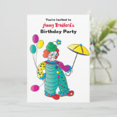 Uitnodiging van de partij van kind om vlinderballo (Staand voorkant)