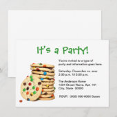 Uitnodiging van de Partij van Koekjes (Voorkant / Achterkant)