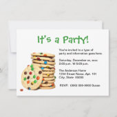 Uitnodiging van de Partij van Koekjes (Voorkant)