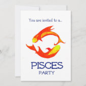 Uitnodiging van de Partij van Pisces (Voorkant)