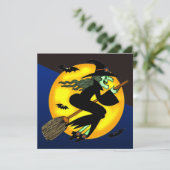 Uitnodiging van de partij van Wschad Witch Hallowe (Staand voorkant)