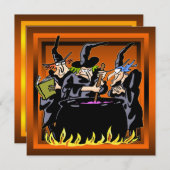 Uitnodiging van de partij van Wschad Witch Hallowe (Voorkant / Achterkant)