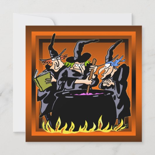 Uitnodiging van de partij van Wschad Witch Hallowe (Voorkant)