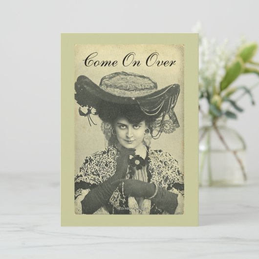 Uitnodiging van de partij -  Vixen nodigt uit! (Staand voorkant)