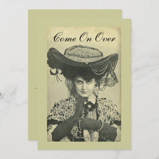 Uitnodiging van de partij -  Vixen nodigt uit! (Voorkant / Achterkant)