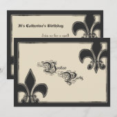 Uitnodiging van de partij Voodoo (Voorkant / Achterkant)