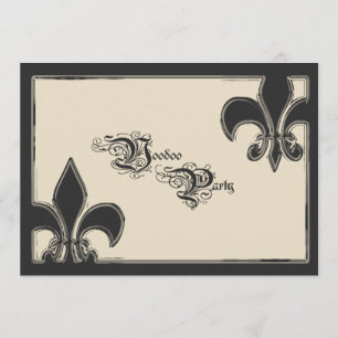 Uitnodiging van de partij Voodoo