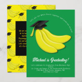 Uitnodiging van de Partij voor Banana Graduation (Voorkant / Achterkant)
