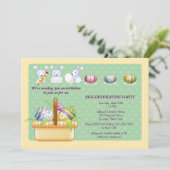 Uitnodiging van de partij voor de afbraak van paas (Staand voorkant)