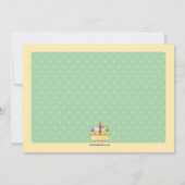 Uitnodiging van de partij voor de afbraak van paas (Achterkant)