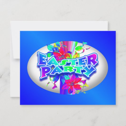 Uitnodiging van de partij voor de afbraak van paas (Voorkant)