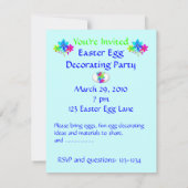 Uitnodiging van de partij voor de afbraak van paas (Achterkant)