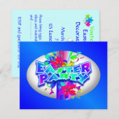 Uitnodiging van de partij voor de afbraak van paas (Voorkant / Achterkant)