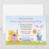 Uitnodiging van de partij voor de afbraak van paas (Voorkant / Achterkant)