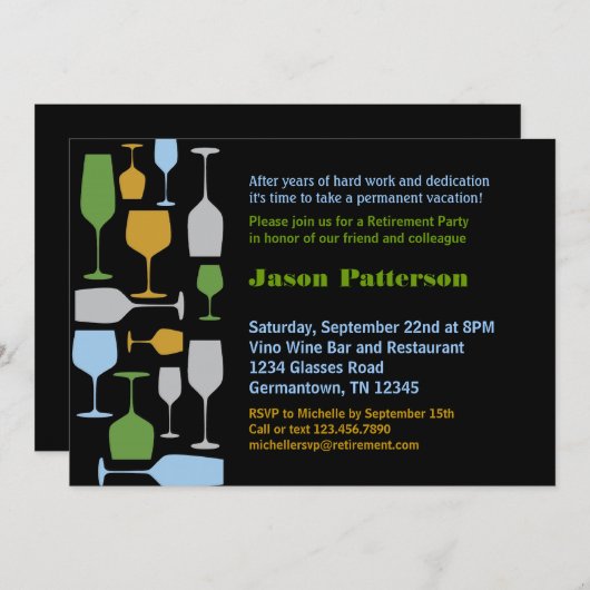 Uitnodiging van de partij voor de aflevering van w (Voorkant / Achterkant)