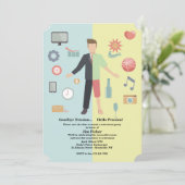 Uitnodiging van de partij voor de aflossing van de (Staand voorkant)