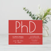 Uitnodiging van de Partij voor de graad PhD (Staand voorkant)
