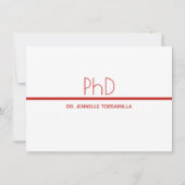 Uitnodiging van de Partij voor de graad PhD (Achterkant)
