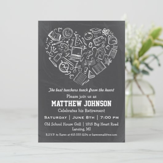 Uitnodiging van de partij voor de hartuittreding v (Staand voorkant)