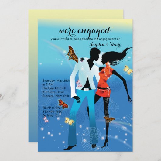 Uitnodiging van de Partij voor de Jonge Liefde (Voorkant / Achterkant)