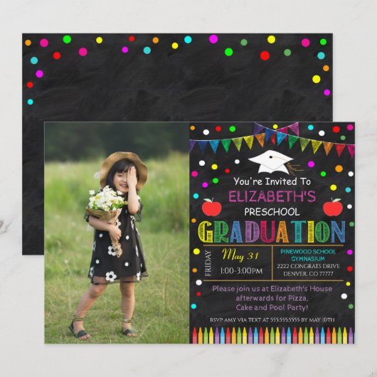 Uitnodiging van de Partij voor de Kinderbijscholin (Voorkant / Achterkant)