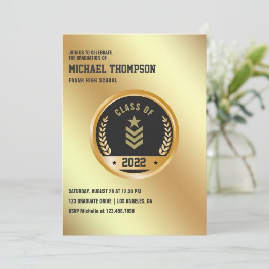 Uitnodiging van de partij voor de legergeleiding (Staand voorkant)