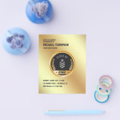 Uitnodiging van de partij voor de legergeleiding flyer (Enkel)