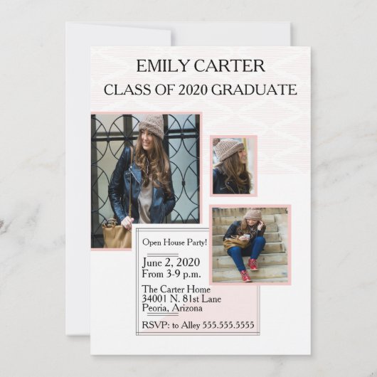 Uitnodiging van de Partij voor de middelbare schoo (Achterkant)