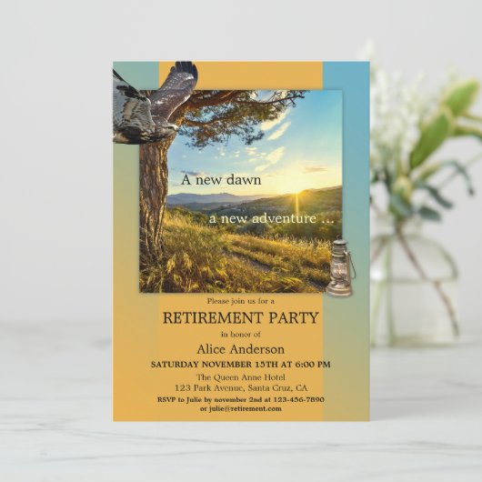 Uitnodiging van de Partij voor de natuur van de Av (Staand voorkant)