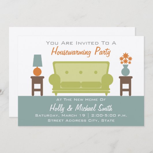 Uitnodiging van de partij voor de opwarming van de (Voorkant / Achterkant)