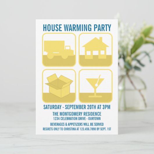 Uitnodiging van de Partij voor de Opwarming van de (Staand voorkant)