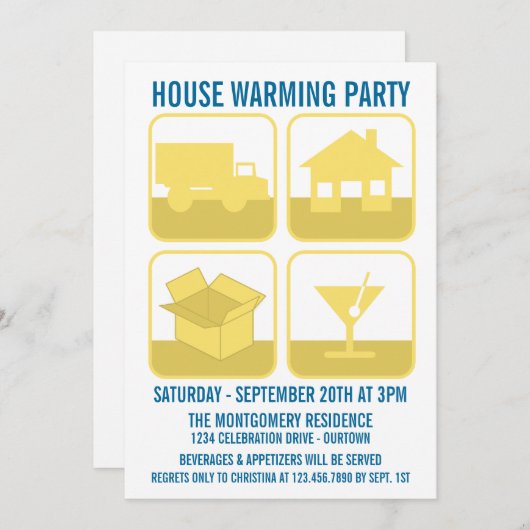 Uitnodiging van de Partij voor de Opwarming van de (Voorkant / Achterkant)