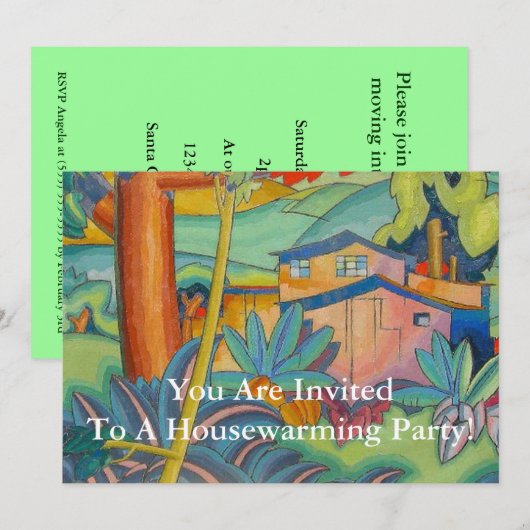 Uitnodiging van de partij voor de opwarming van de (Voorkant / Achterkant)